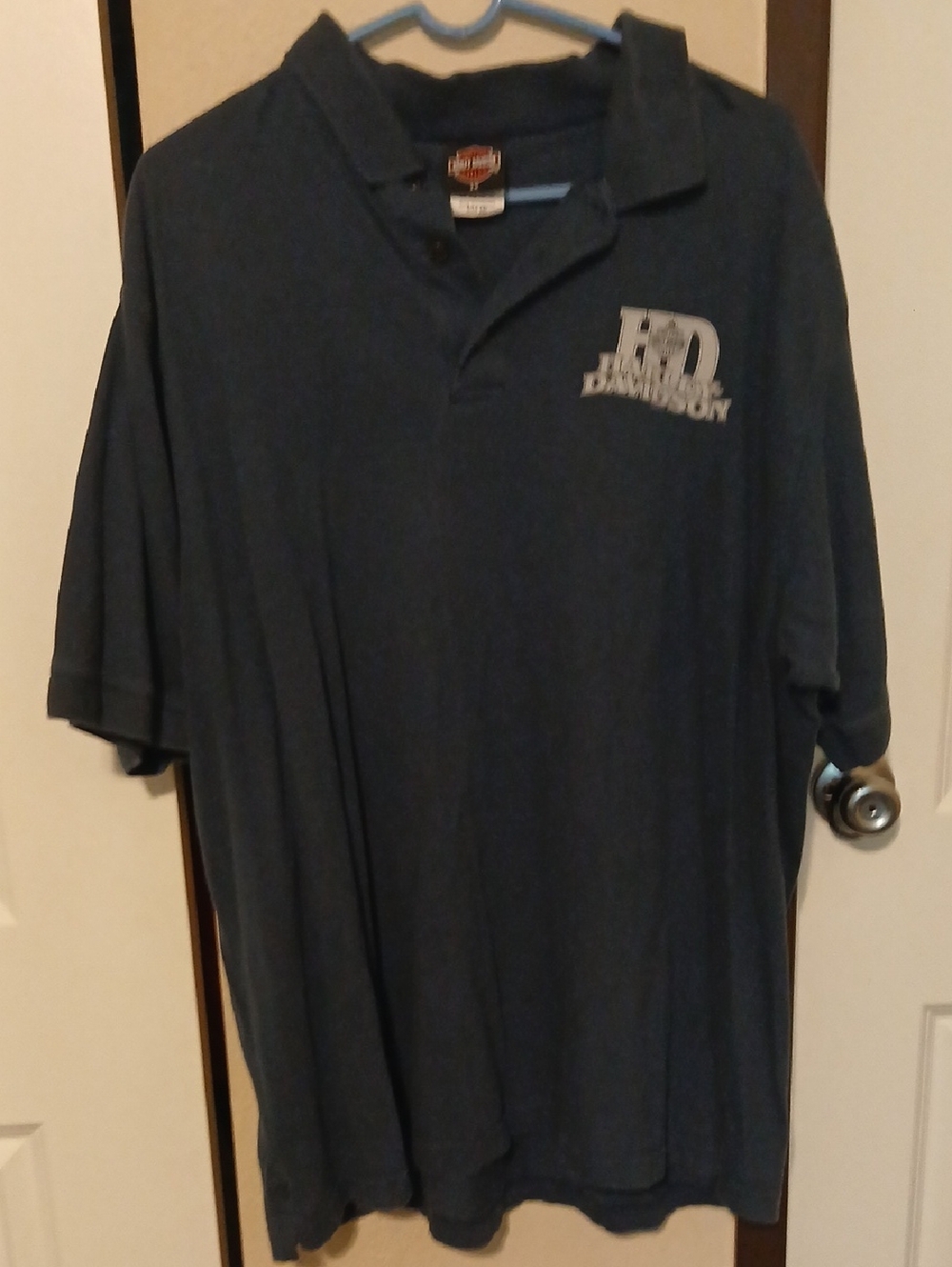 Harley-Davidson Navy Blue Short Sleeve Polo with Chest Logo